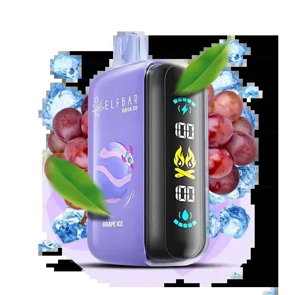 Elfbar Raya D3 25000 Grape Ice Elfbar Raya D3 25000 Grape Ice disposable vape