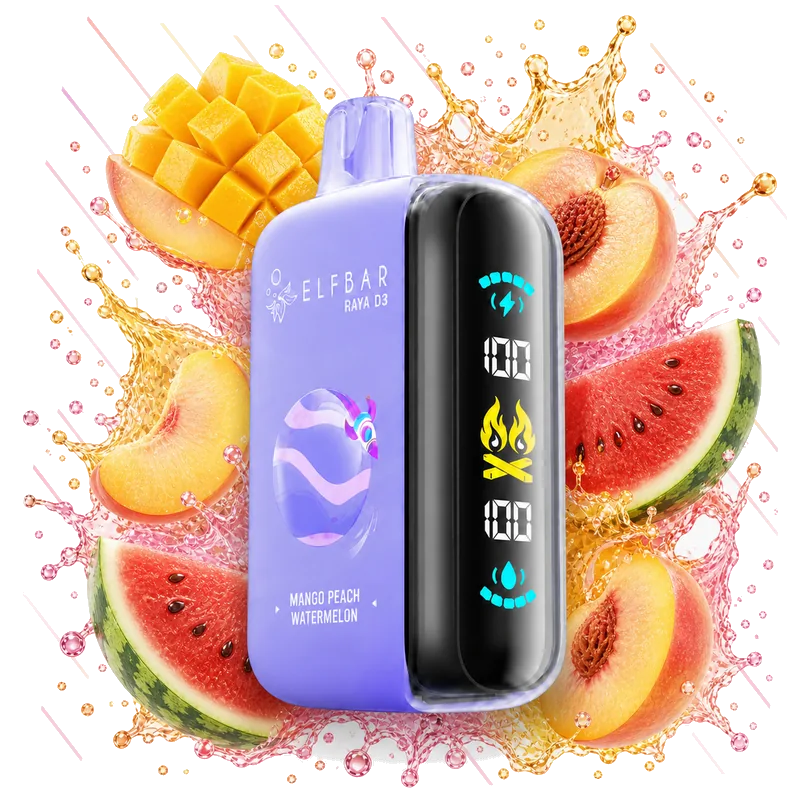 Elfbar Raya D3 25000 Mango Peach Watermelon Elfbar Raya D3 25000 Mango Peach Watermelon disposable vape