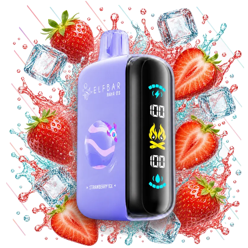 Elfbar Raya D3 25000 Strawberry Ice Elfbar Raya D3 25000 Strawberry Ice disposable vape