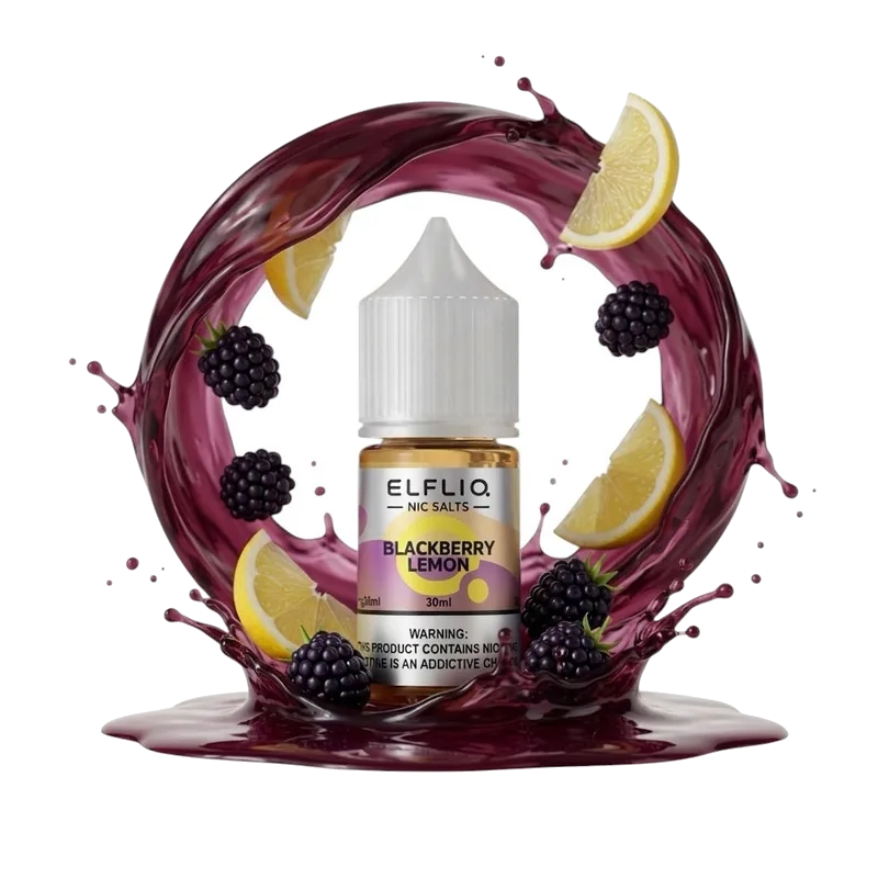 Elfliq Blackberry Lemon 5% 30 ml Elfliq Blackberry Lemon 5% 30 ml nicotine salt e-liquid