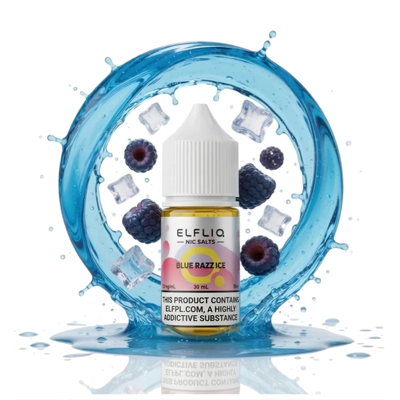 Elfliq Blue Razz Ice 5% 30 ml Elfliq Blue Razz Ice 5% 30 ml nicotine salt e-liquid