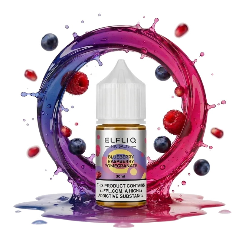 Elfliq Blueberry Raspberry Pomegranate 5% 30 ml Elfliq Blueberry Raspberry Pomegranate 5% 30 ml nicotine salt e-liquid