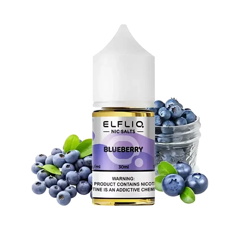 Elfliq Blueberry 5% 30 ml Elfliq Blueberry 5% 30 ml nicotine salt e-liquid