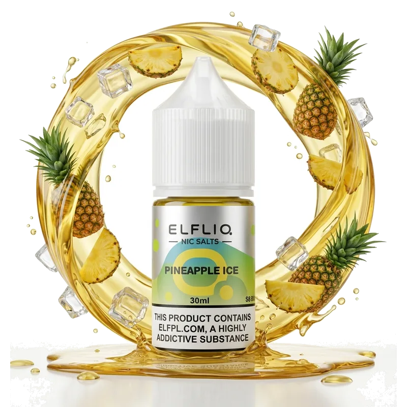 Elfliq Pineapple Ice 5% 30 ml Elfliq Pineapple Ice 5% 30 ml nicotine salt e-liquid