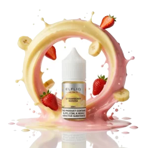 Elfliq Strawberry Banana 5% 30 ml nicotine salt e-liquid