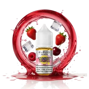 Elfliq Strawberry Raspberry Cherry Ice 5% 30 ml nicotine salt e-liquid