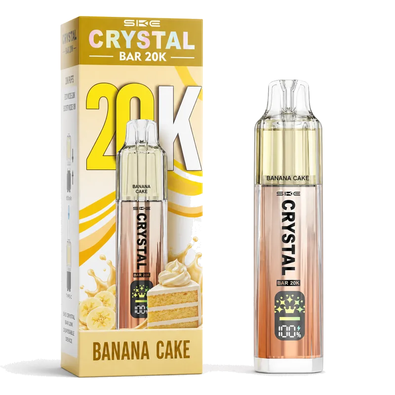 SKE Pods Banana Cake SKE Crystal Bar 20000 Banana Cake pod system