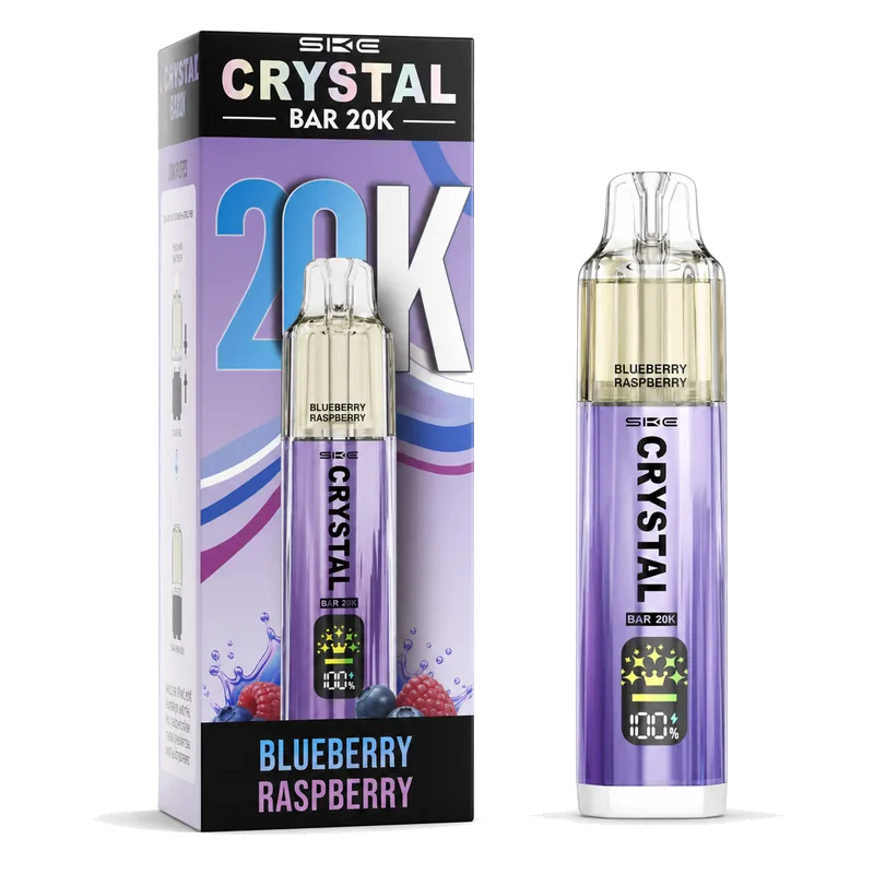 SKE Pods Blueberry Raspberry SKE Crystal Bar 20000 Blueberry Raspberry pod system