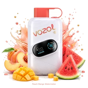 Vozol Click Peach Mango Watermelon disposable vape