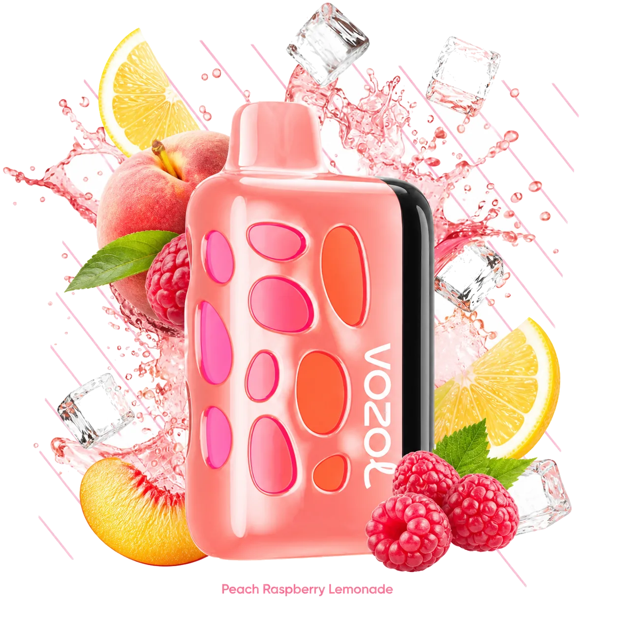 Vozol Rave Peach Raspberry Lemonade Vozol Rave 40000 Peach Raspberry Lemonade disposable vape