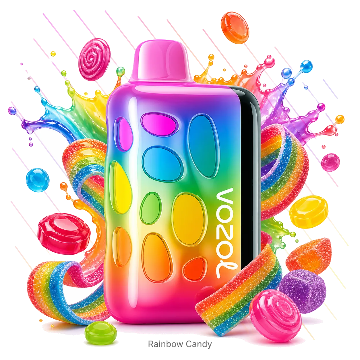 Vozol Rave Rainbow Candy Vozol Rave 40000 Rainbow Candy disposable vape