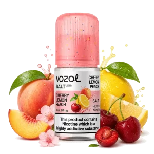 Vozol Salt Cherry Lemon Peach 5% 30 ml nicotine salt e-liquid