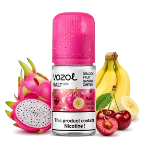 Vozol Salt Dragon Fruit Banana Cherry 5% 30 ml nicotine salt e-liquid
