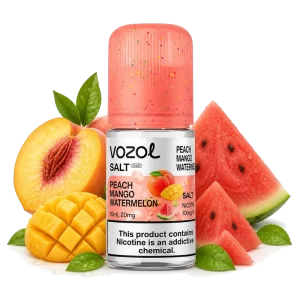 Vozol Salt Peach Mango Watermelon 5% 30 ml nicotine salt e-liquid