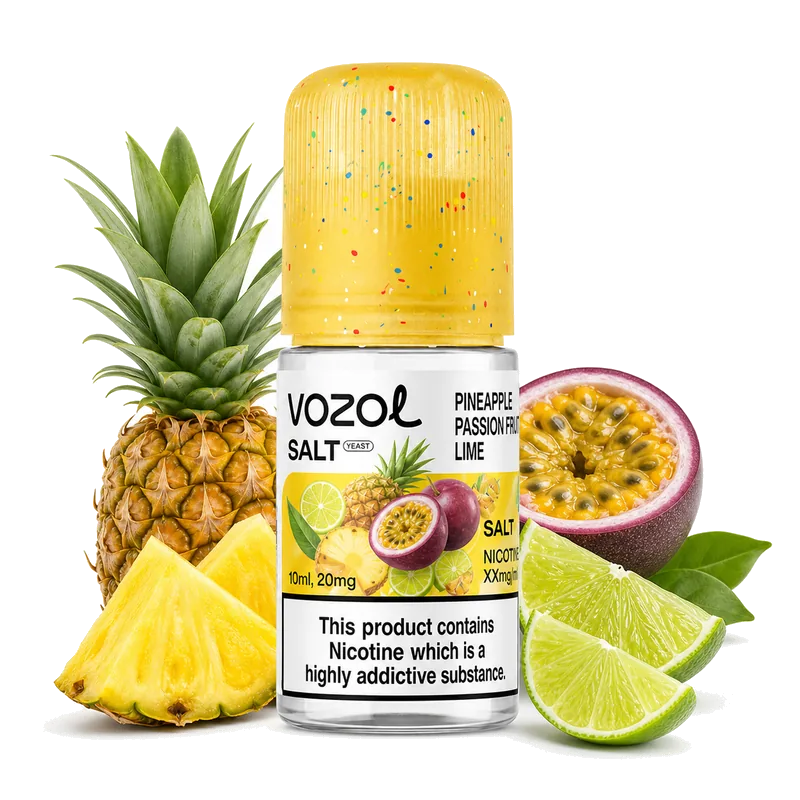 Vozol Salt Pineapple Passion Fruit Lime 5% 30 ml Vozol Salt Pineapple Passion Fruit Lime 5% 30 ml nicotine salt e-liquid