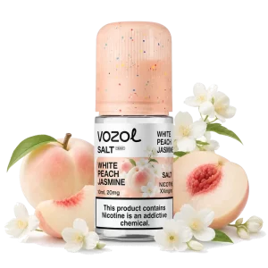 Vozol Salt White Peach Jasmine 5% 30 ml nicotine salt e-liquid